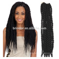 Good quality,Pre braided kinky twist crochet braids/Senegalese crochet hair extension